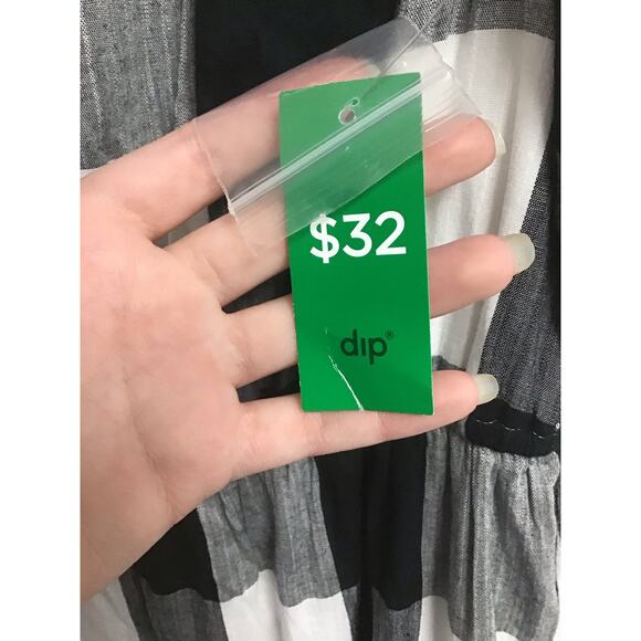 Dip Black, White, and Gray Dress Beach Days Women's Large NWT - Picture 4 of 5